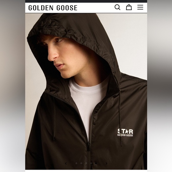 Golden Goose windcheater with contrasting white logo and star - Picture 3 of 11